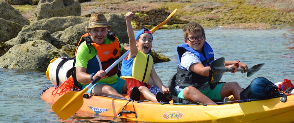 Kayak con niños