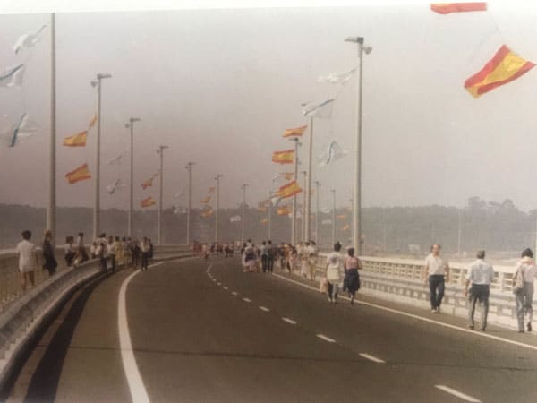 Inauguración puente Illa de Arousa