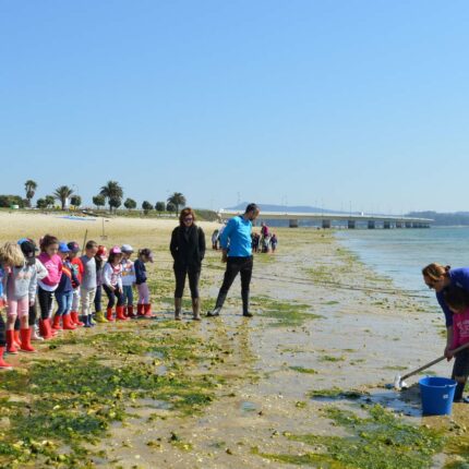 Illa de Arousa con niños