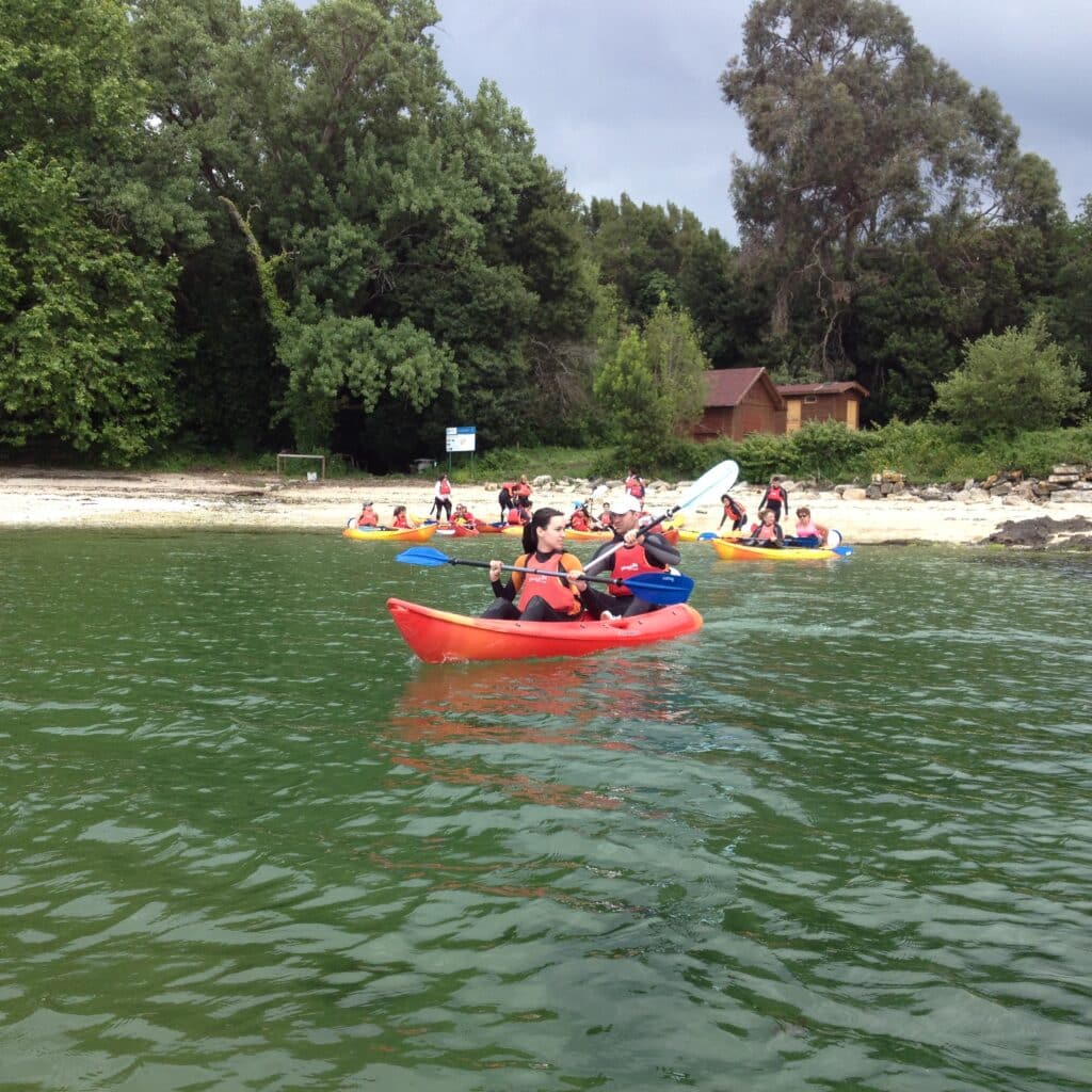 Cortegada en kayak