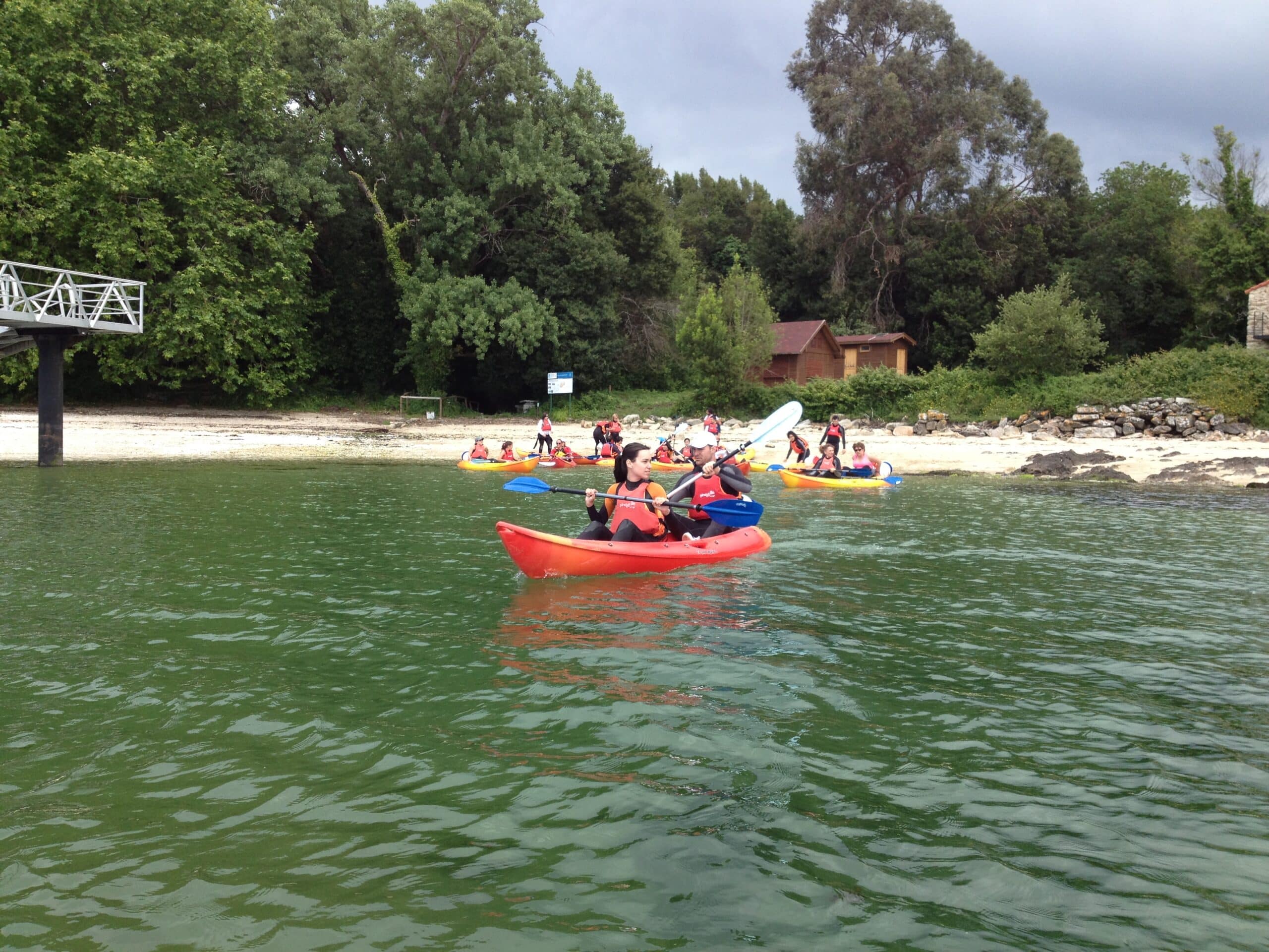 Cortegada en kayak