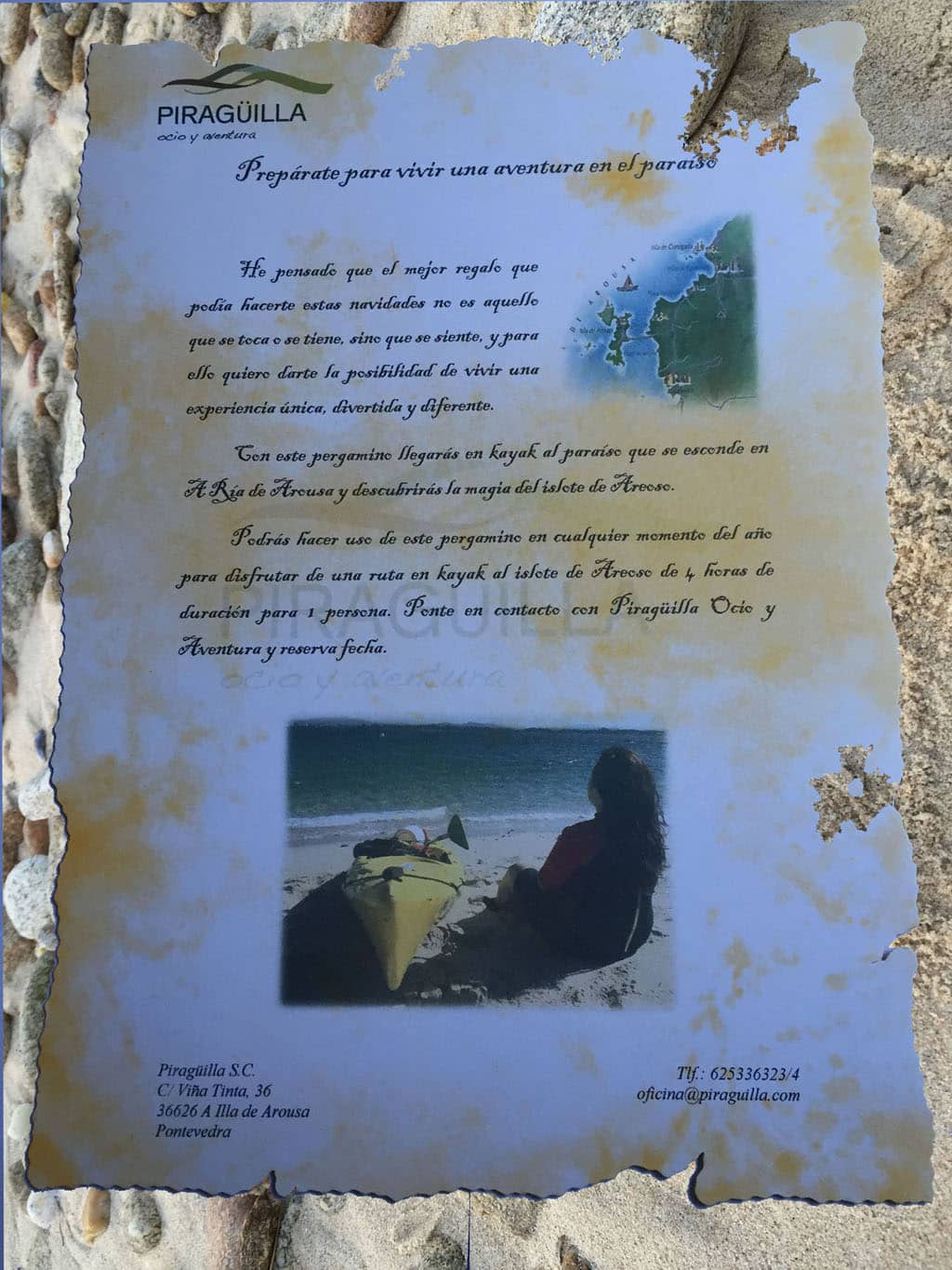 Cambia los típicos bonos por un pergamino personalizado para tu ser querido y vive la aventura.