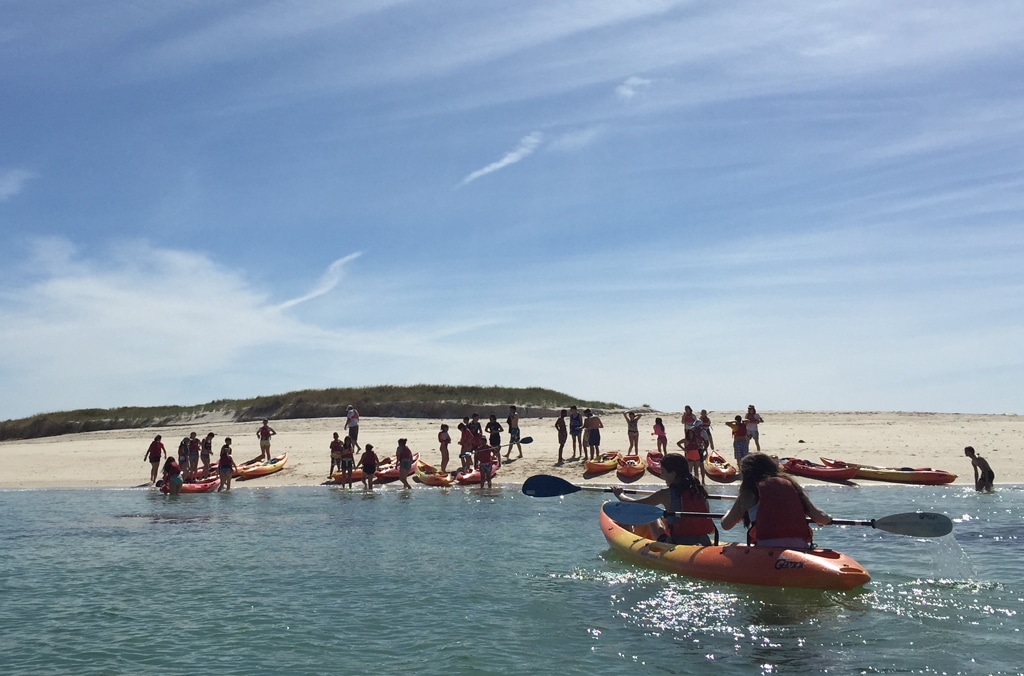 islote de areoso en kayak