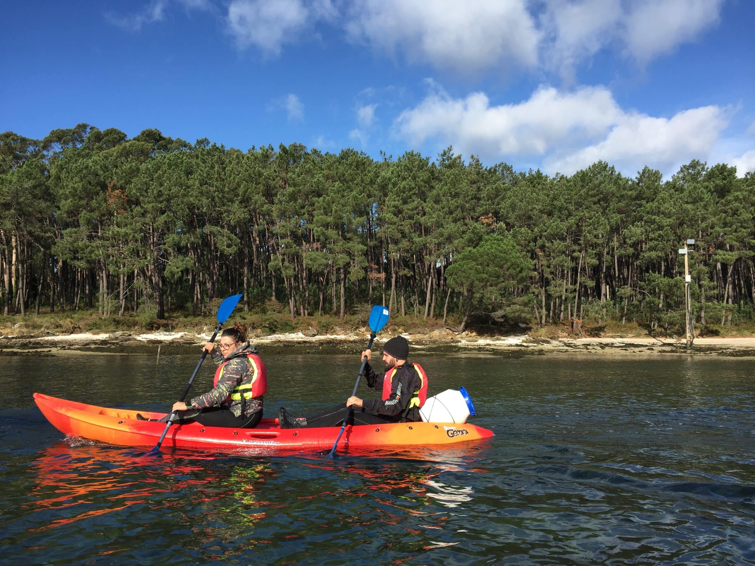 Kayak isla de Cortegada