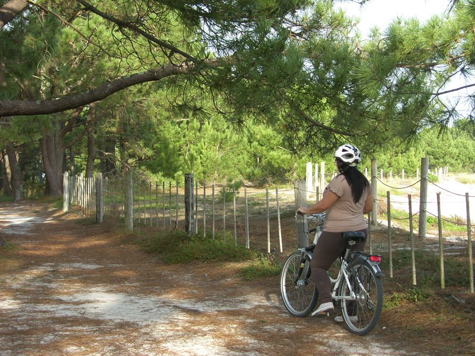 El Parque de Carrreión cuenta con senderos que se pueden recorrer en bicicleta.