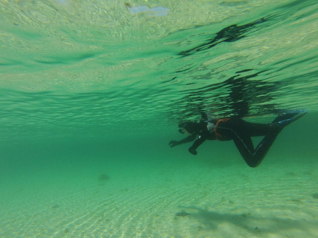 Realizar snorkel en las aguas de A Ría de Arousa es una de actividades en la naturaleza que ofrecemos en Piragüilla.