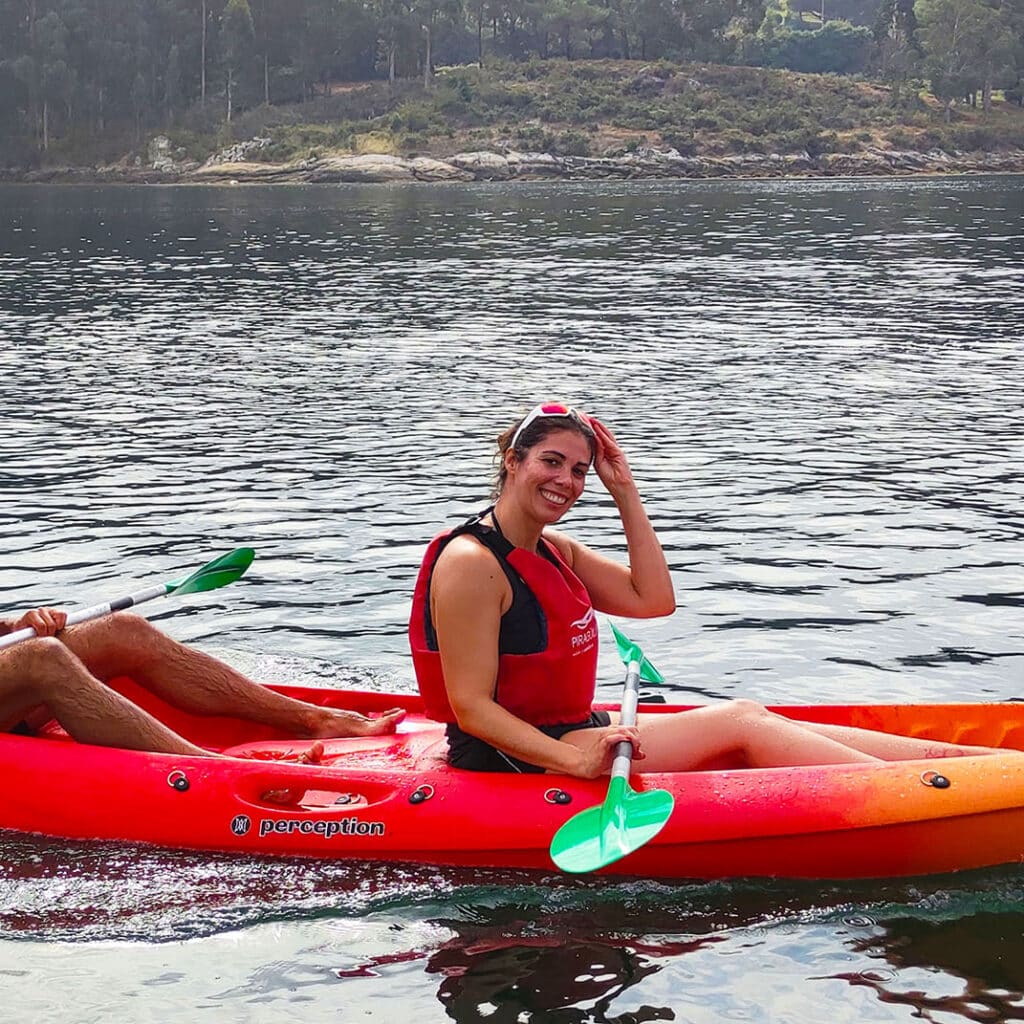 Sonrisas en kayak