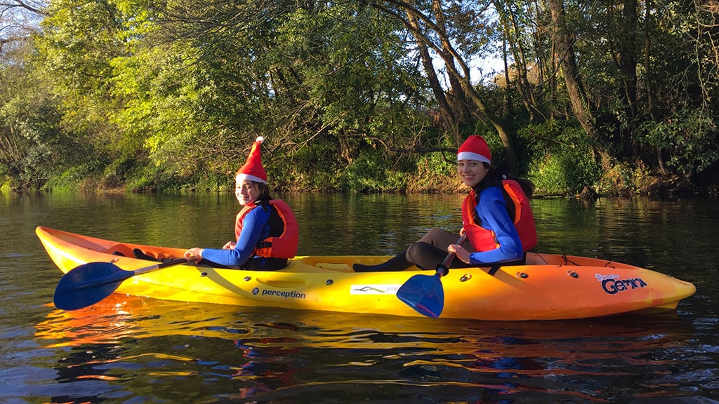 En navidad , kayak