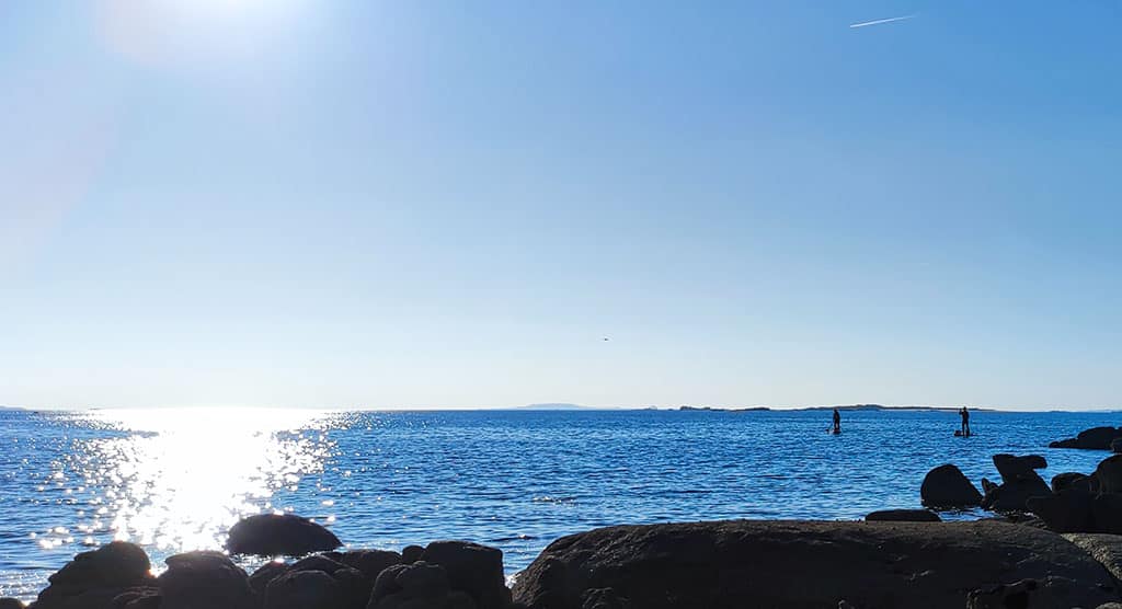 Padel Stand en el faro de A Illa de Arousa