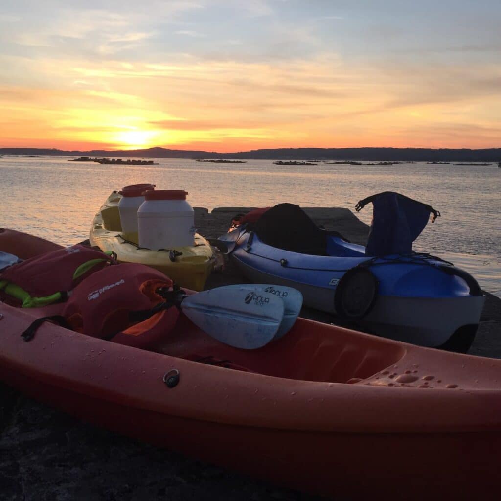 rutas en kayak por a illa de arousa