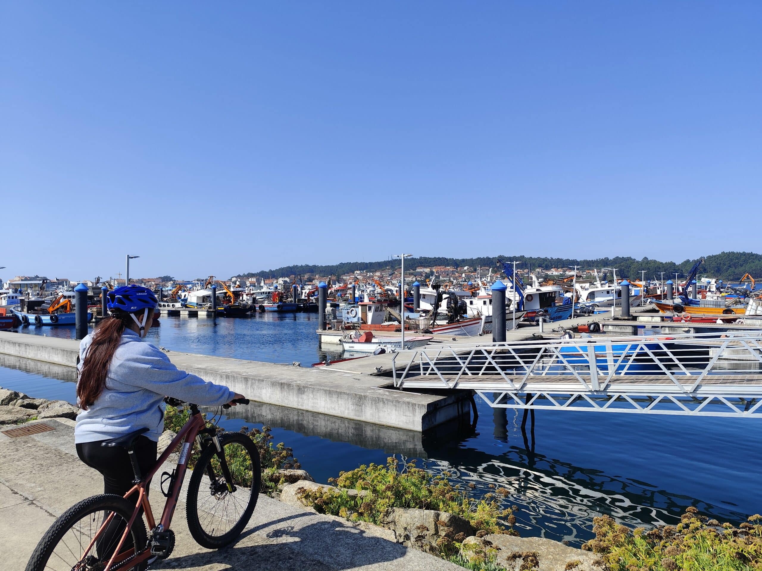 bici por a illa de arousa